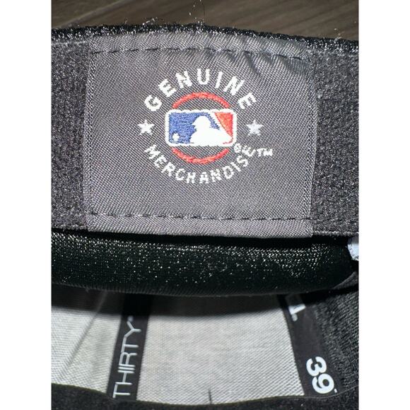 Los Angeles Dodgers Black New Era Fitted Cap Hat Large/xlarge Embroidered Grunge - Picture 9 of 9